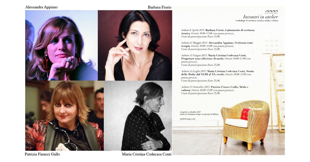 Incontri in atelier 2017: programma, calendario e&nbsp;costi.